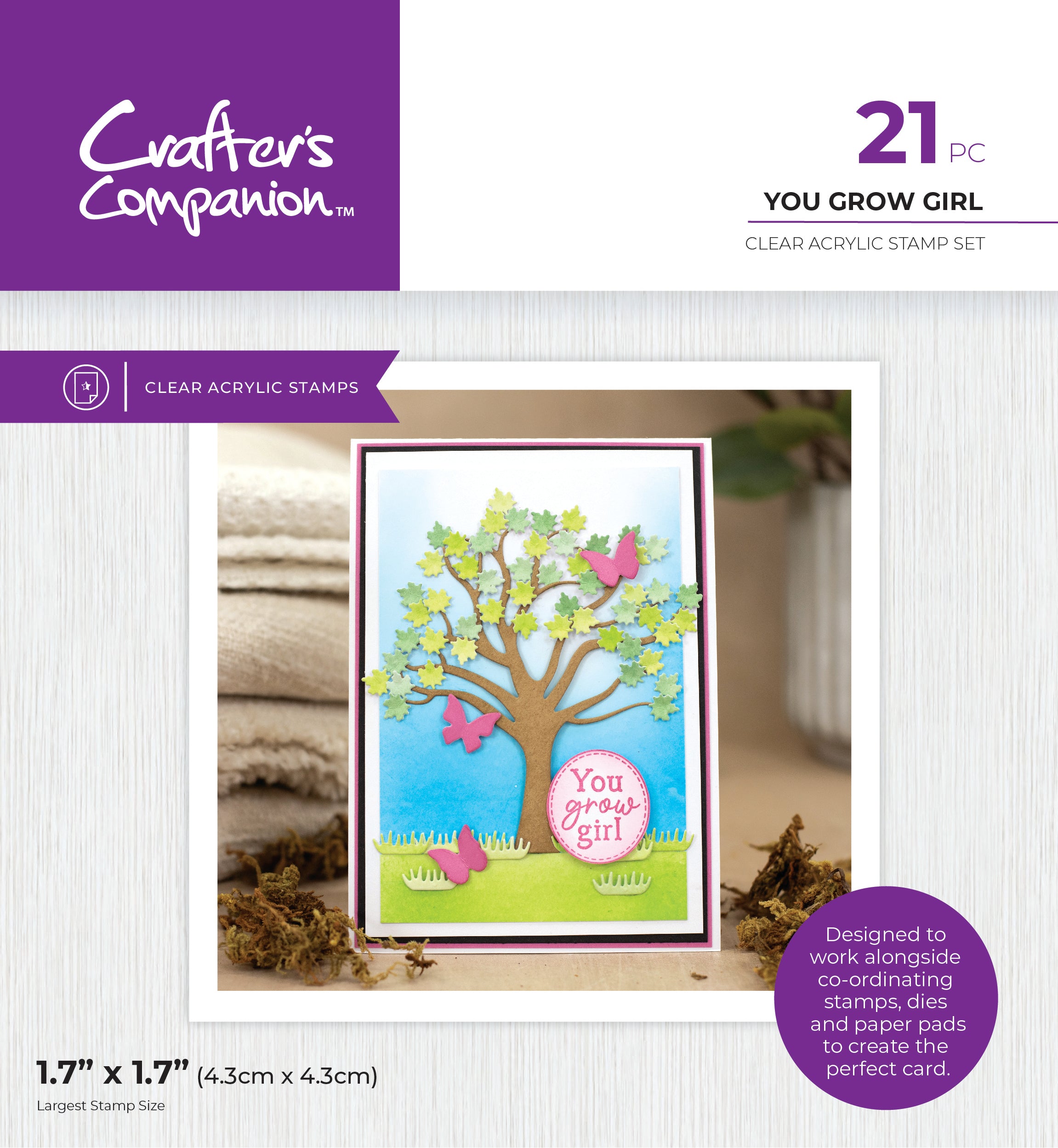 Crafter s Companion Garden Collection Clear Acrylic Stamps You