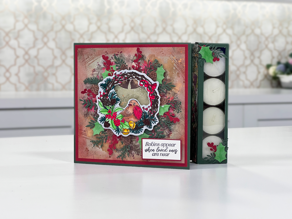 Craft a Christmas candle holder card