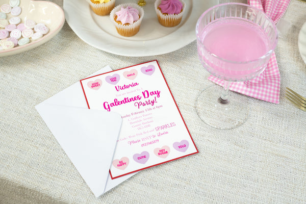 Make Your Own Personalised Galentine’s Day Invitations