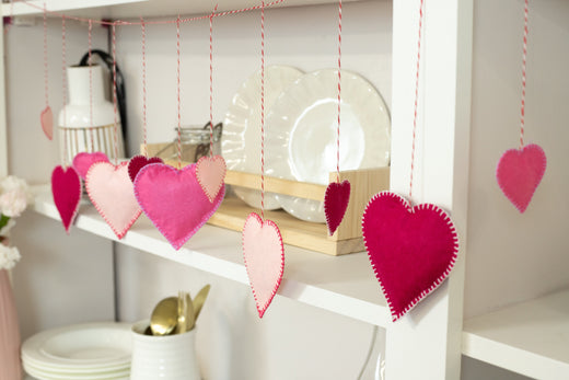 Create Your Own Easy Heart Garland Bunting Craft