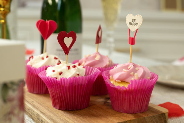 Homemade Valentine's Day Cake Toppers