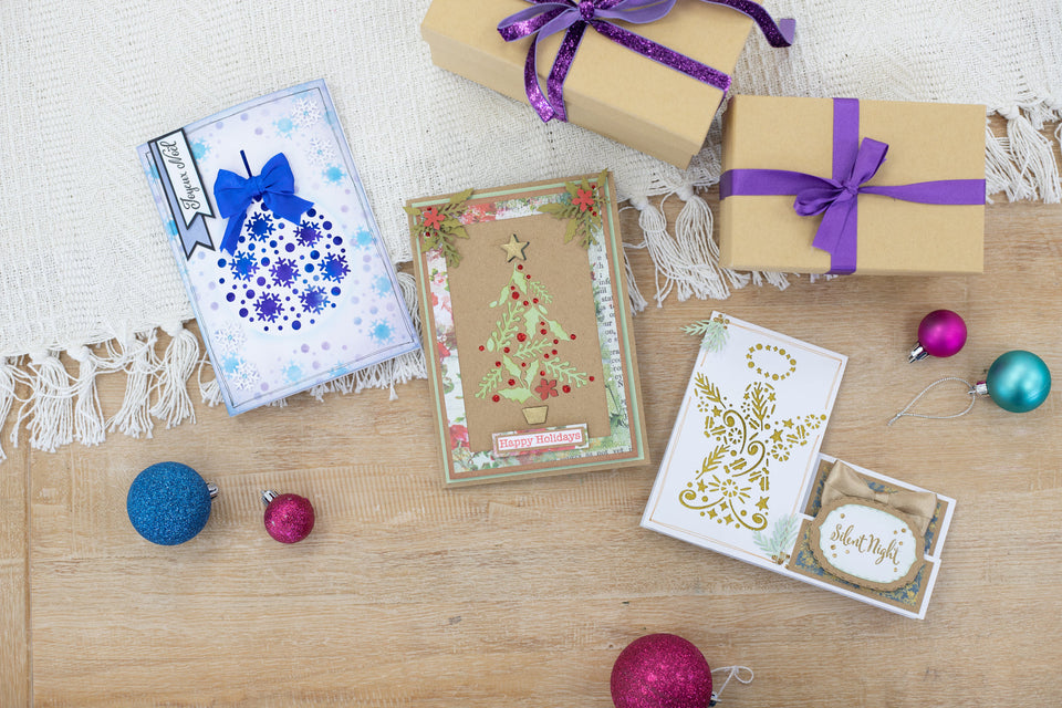 Delicate die cut beauty with the Christmas Abstract Shape Collection