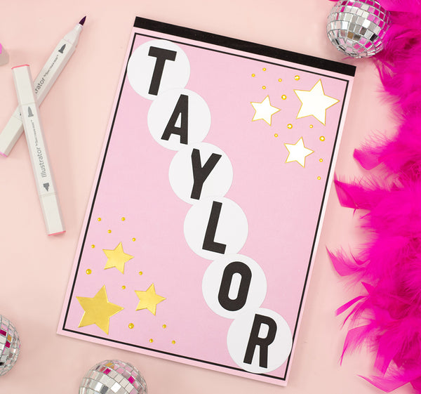 Create Your Own Easy Personalised Taylor Swift Notebook