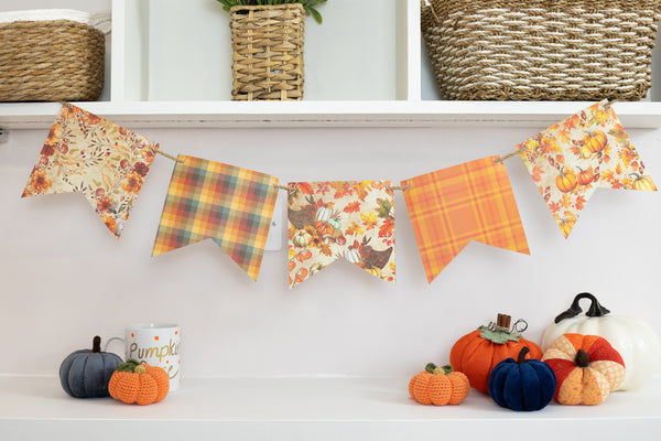 An easy autumn bunting project for your home