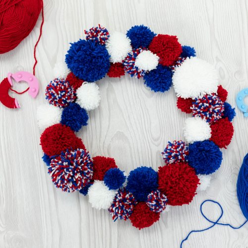 How to create a King’s Coronation Pom Pom Wreath