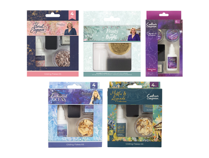 Crafter's Companion Assorted Gilding Flakes Kit 5pc Collection