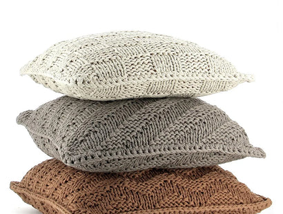 RibbonXL: Knitted Cushion kit - Earth Taupe