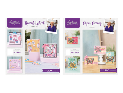 Crafter's Companion Reveal Wheel & Paper Piecing Craft Kit Duo