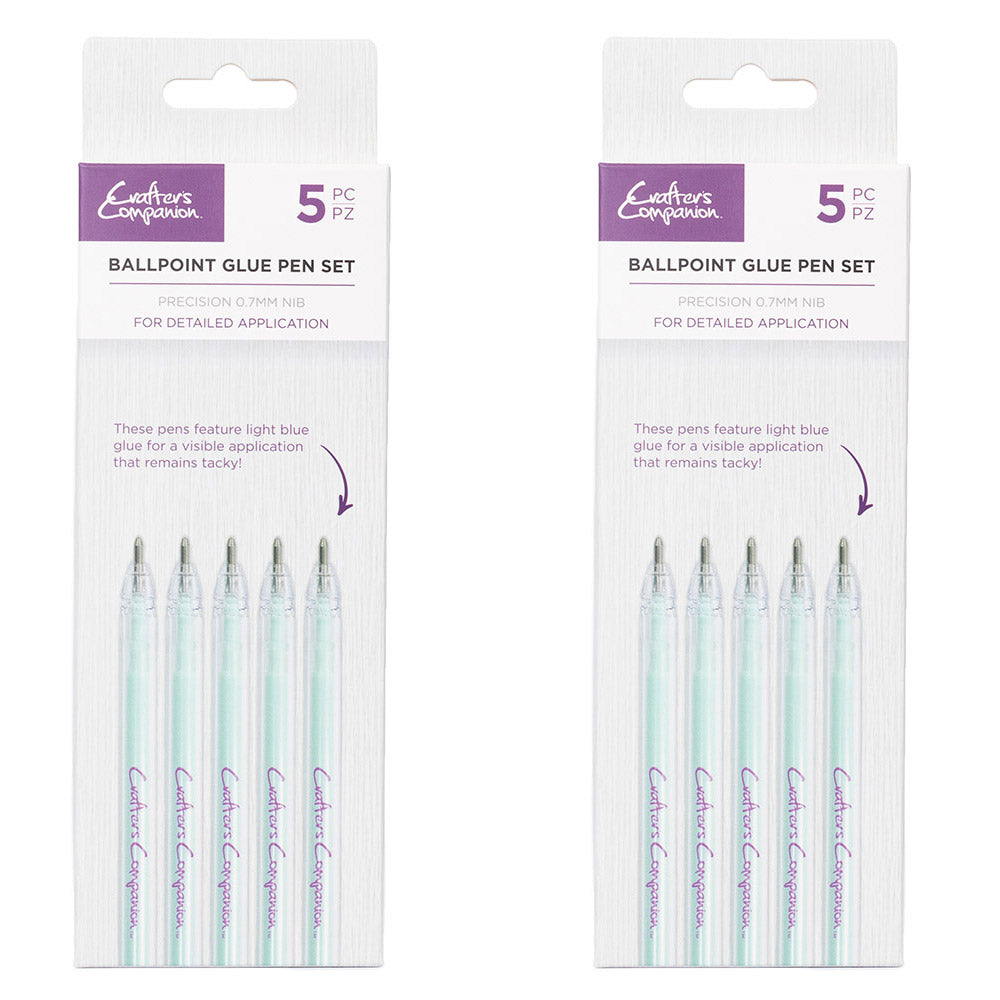 Crafter's Companion Ball Point Glue Pen Set 2pk