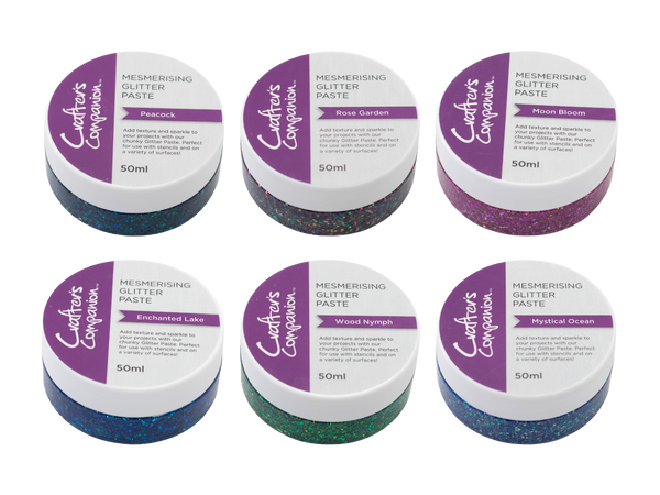 Crafter's Companion Mesmerising Glitter Paste 6pc Selection