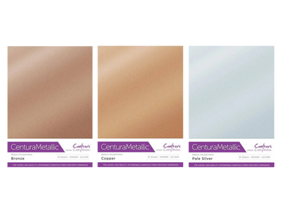 Crafter's Companion Centura Pearl Metallic Card 3pk Collection