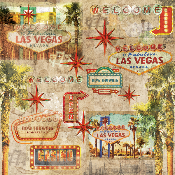 Vintage Vegas 6”x6” Paper Pad