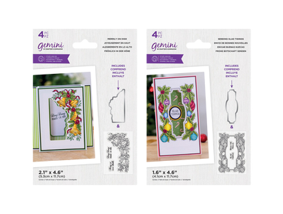 Gemini Christmas Floral Frames Duo