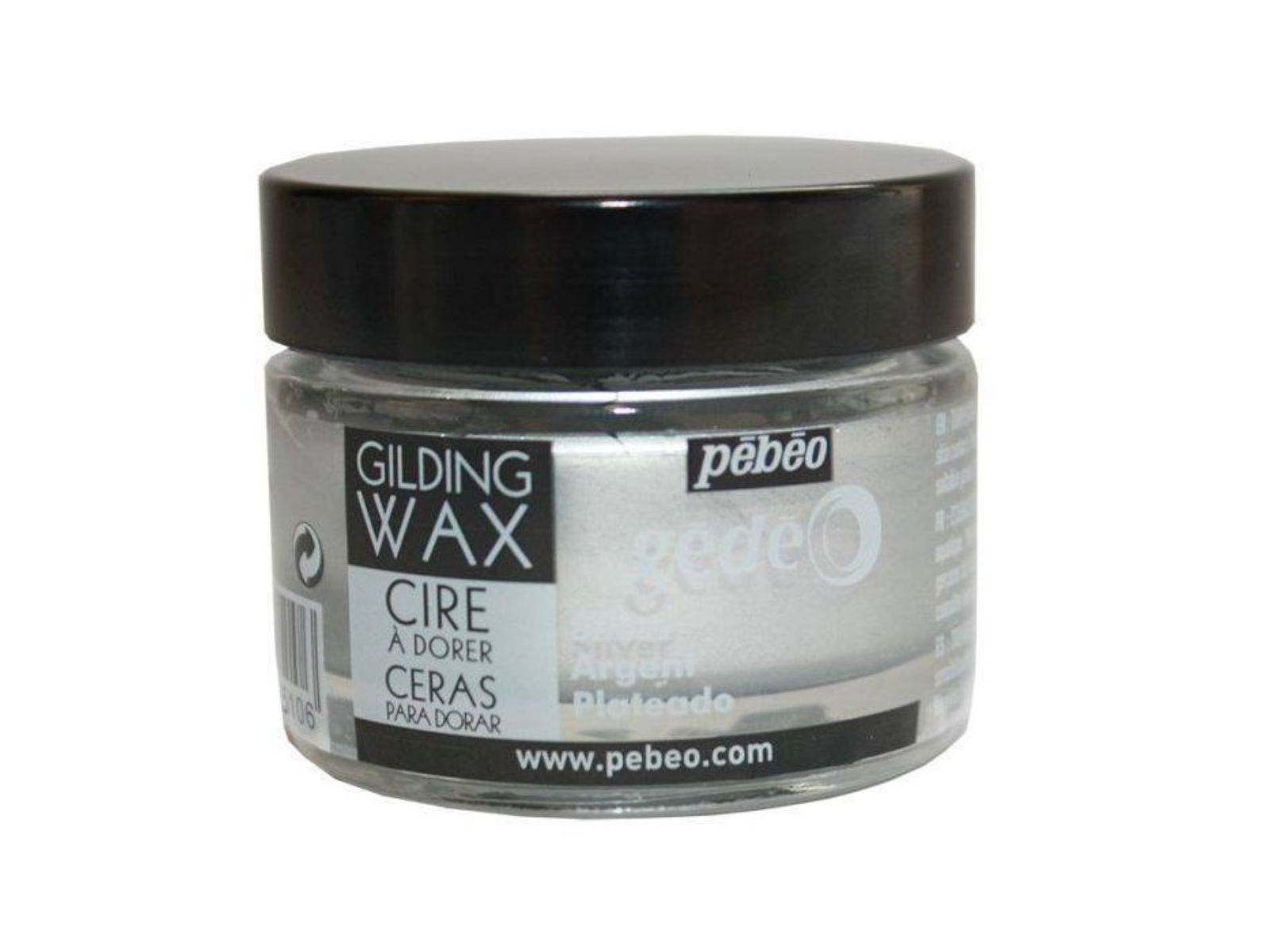 Pebeo Gilding Wax Silver - 30ml pot