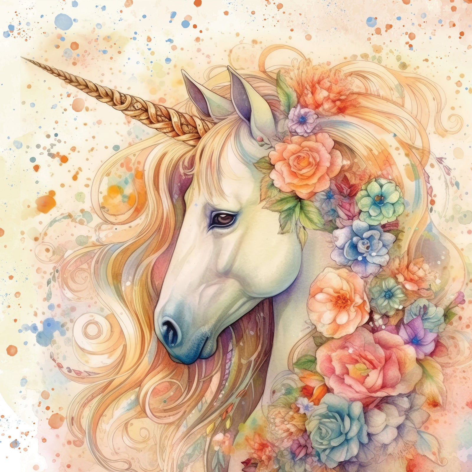 Majestic Unicorn - 6” x 6” Paper Pad