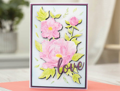 Gemini 4 x 6" 3D Embossing Folder & Metal Die - Floral Bouquet