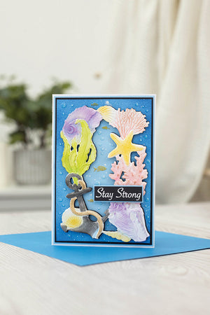 Gemini 4 x 6" 3D Embossing Folder & Metal Die - Coral Reef