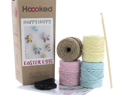 Hoooked Crochet Kit – Happy Hoppa Easter Eggs