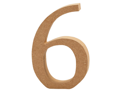 Creativ Wooden Number - 6