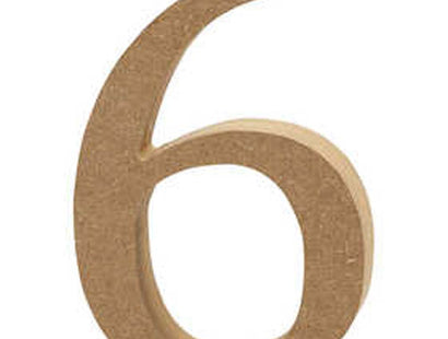 Creativ Wooden Number - 6