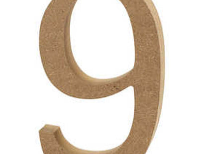 Creativ Wooden Number - 9