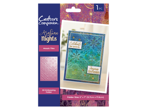 Arabian Nights 5" x 7" 3D Embossing Folder - Mosaic Tiles