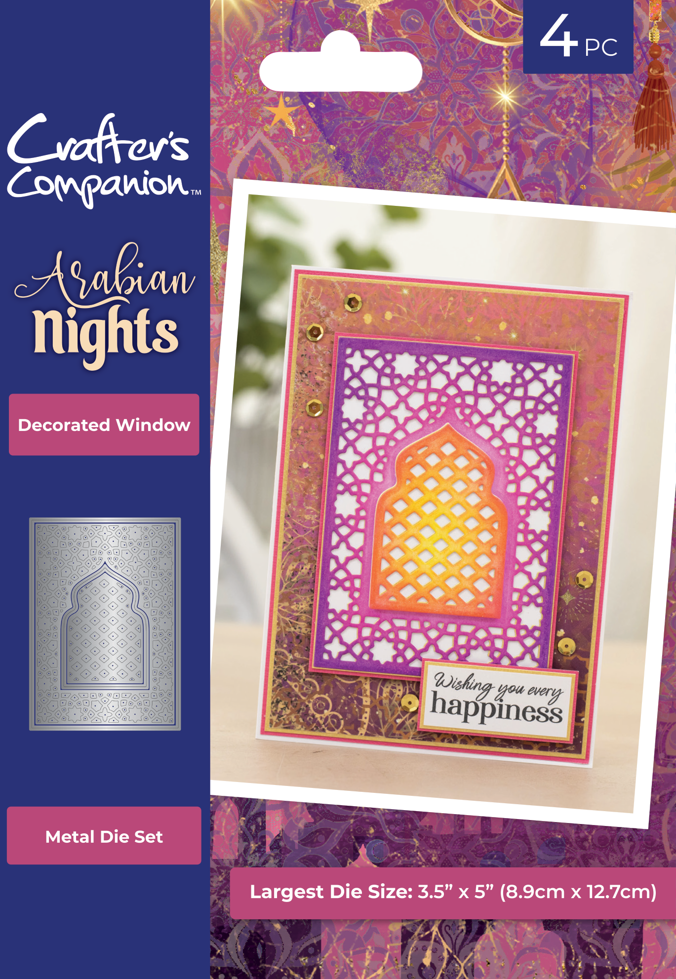 Arabian Nights Metal Dies 4 Piece - Decorated Window