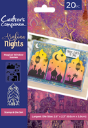 Arabian Nights Stamp and Die Set 20 Piece - Magical Window Scenes