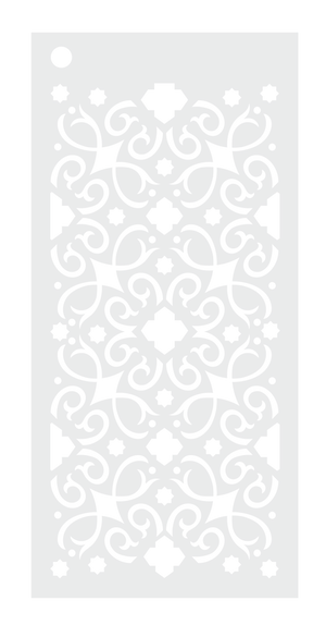 Arabian Nights 3.8" x 8" Stencils 3 pack - Ornamental Patterns