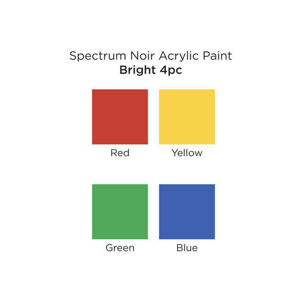 Spectrum Noir Acrylic Paint Marker (4PC)-Bright