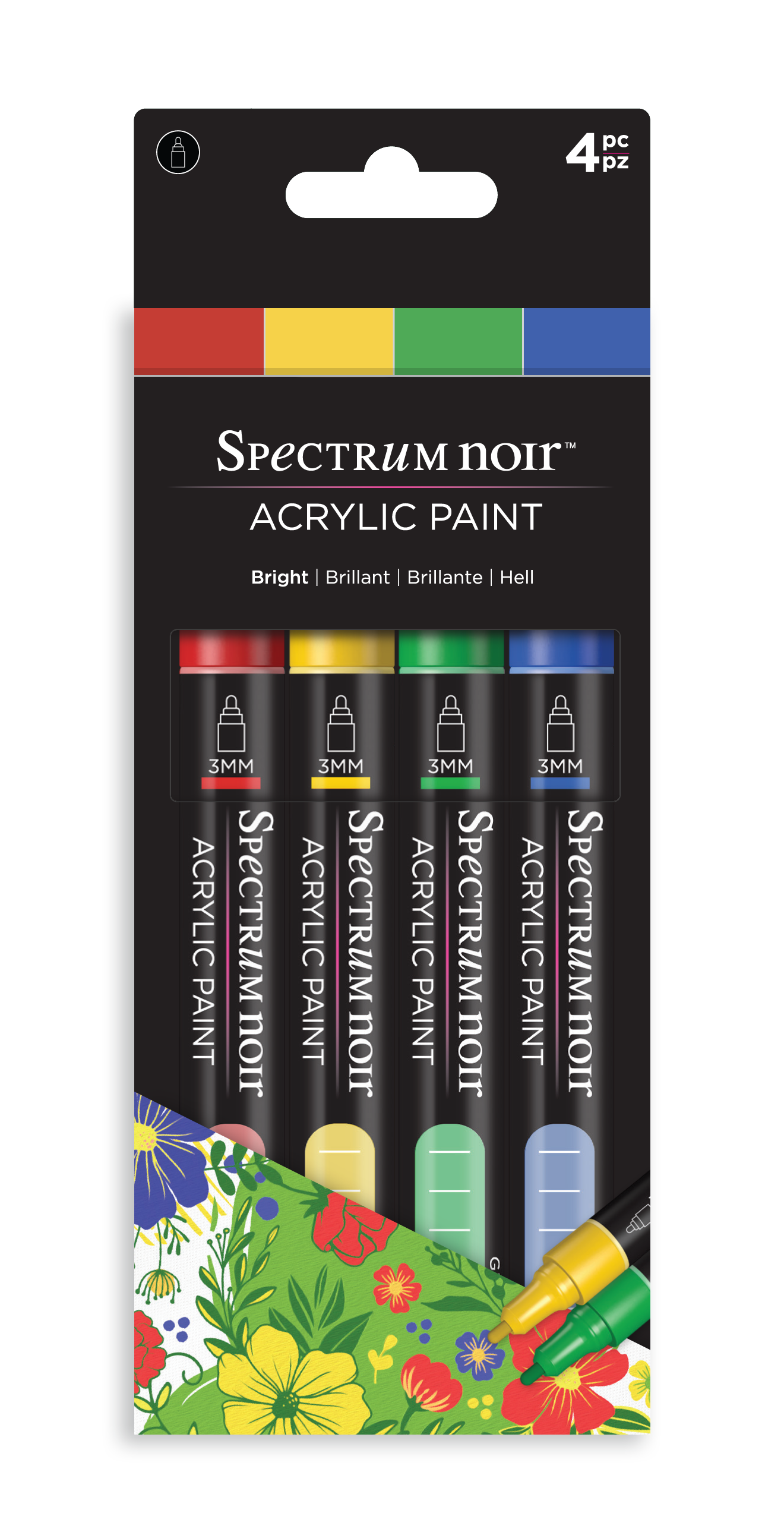 Spectrum Noir Acrylic Paint Marker (4PC)-Bright