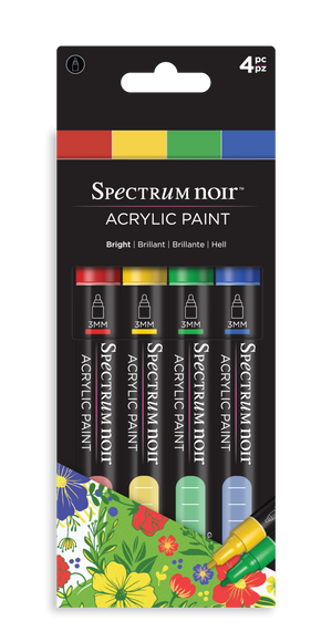 Spectrum Noir Acrylic Paint Marker (4PC)-Bright