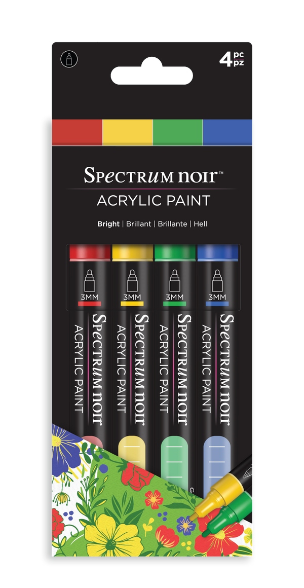 Spectrum Noir Acrylic Paint Marker (4PC)-Bright