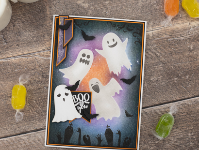 All Hallows Eve Stencil and Stamp Set - Fright Night