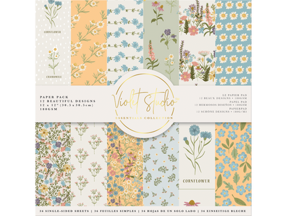 Violet Studio Amongst The Wildflowers 12" x 12" Paper Pack