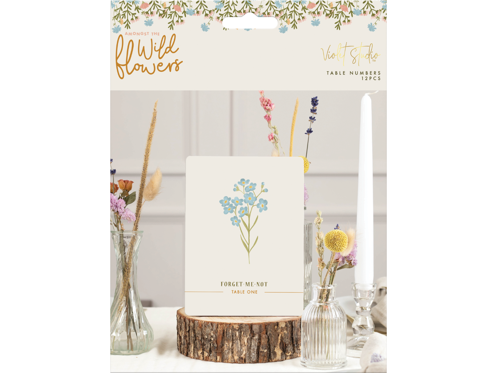 Violet Studio - Table Numbers - Amongst The Wildflowers - 12pk