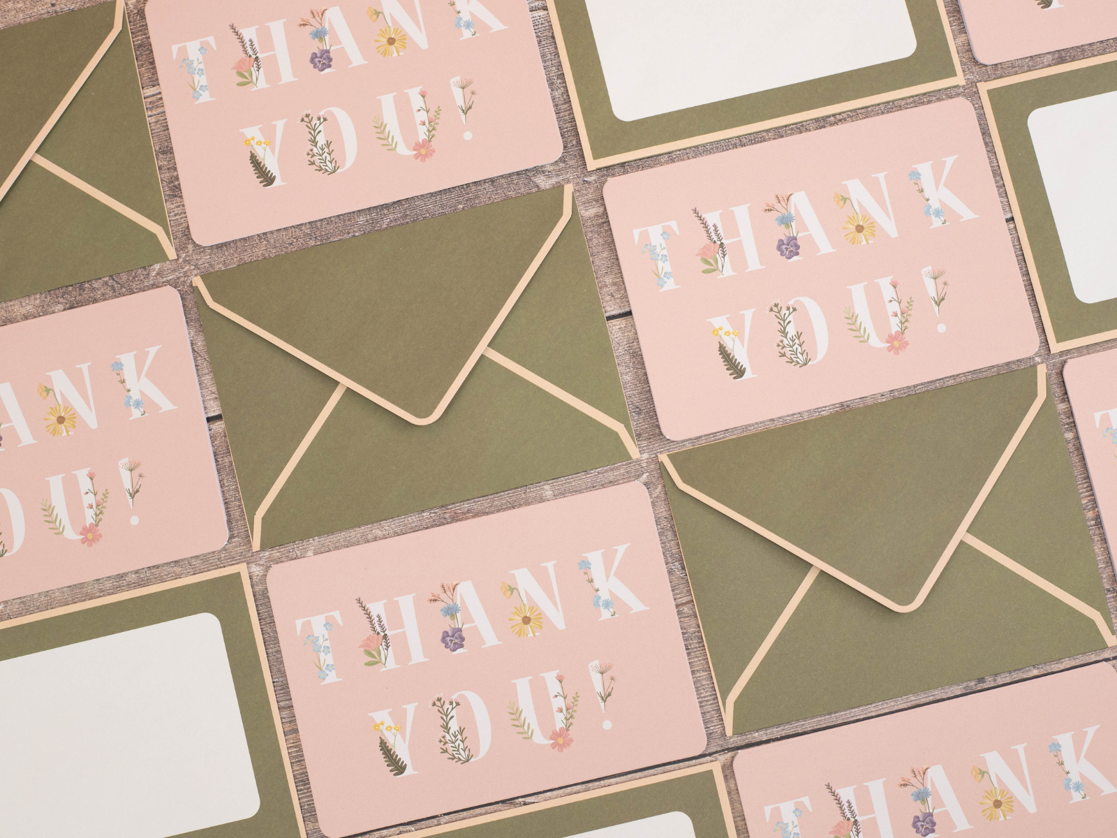 Violet Studio - Thankyou Cards - Amongst The Wildflowers - 25pk