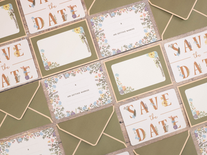 Violet Studio - Save The Dates - Amongst The Wildflowers - 25pk