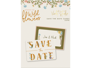 Violet Studio - Save The Dates - Amongst The Wildflowers - 25pk