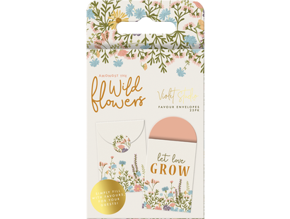 Favour Envelopes - Amongst The Wildflowers - 25pk - Violet Studios