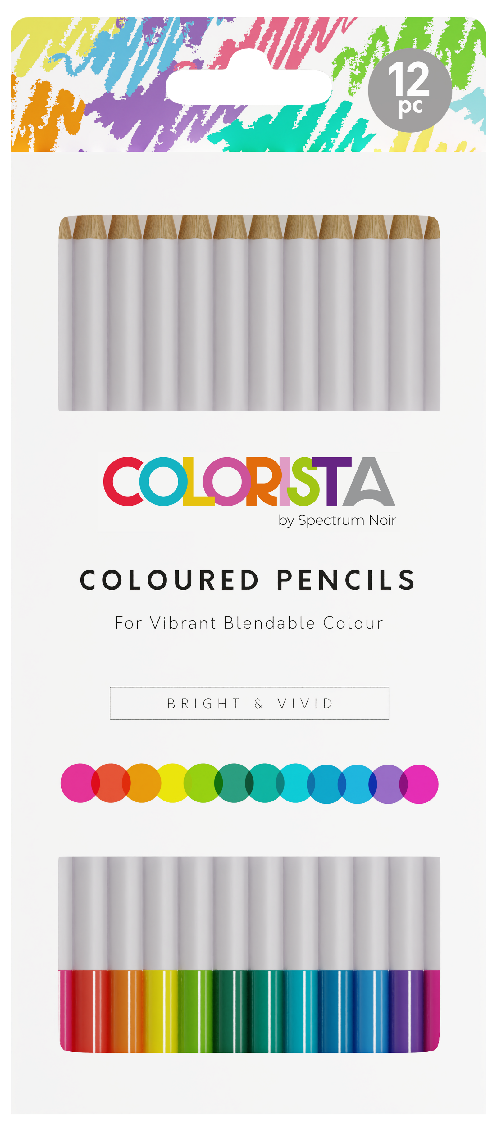 Colorista - Coloured Pencil - Bright & Vivid 12pc