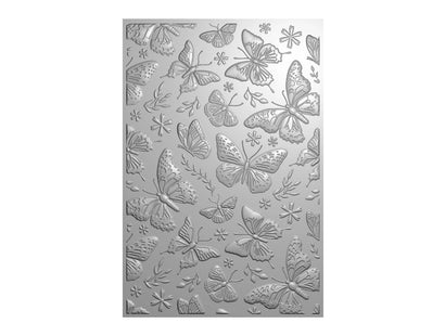 Crafter's Companion 3D Embossing Folder, Metal Die & Photopolymer Stamp - Splendid Butterflies