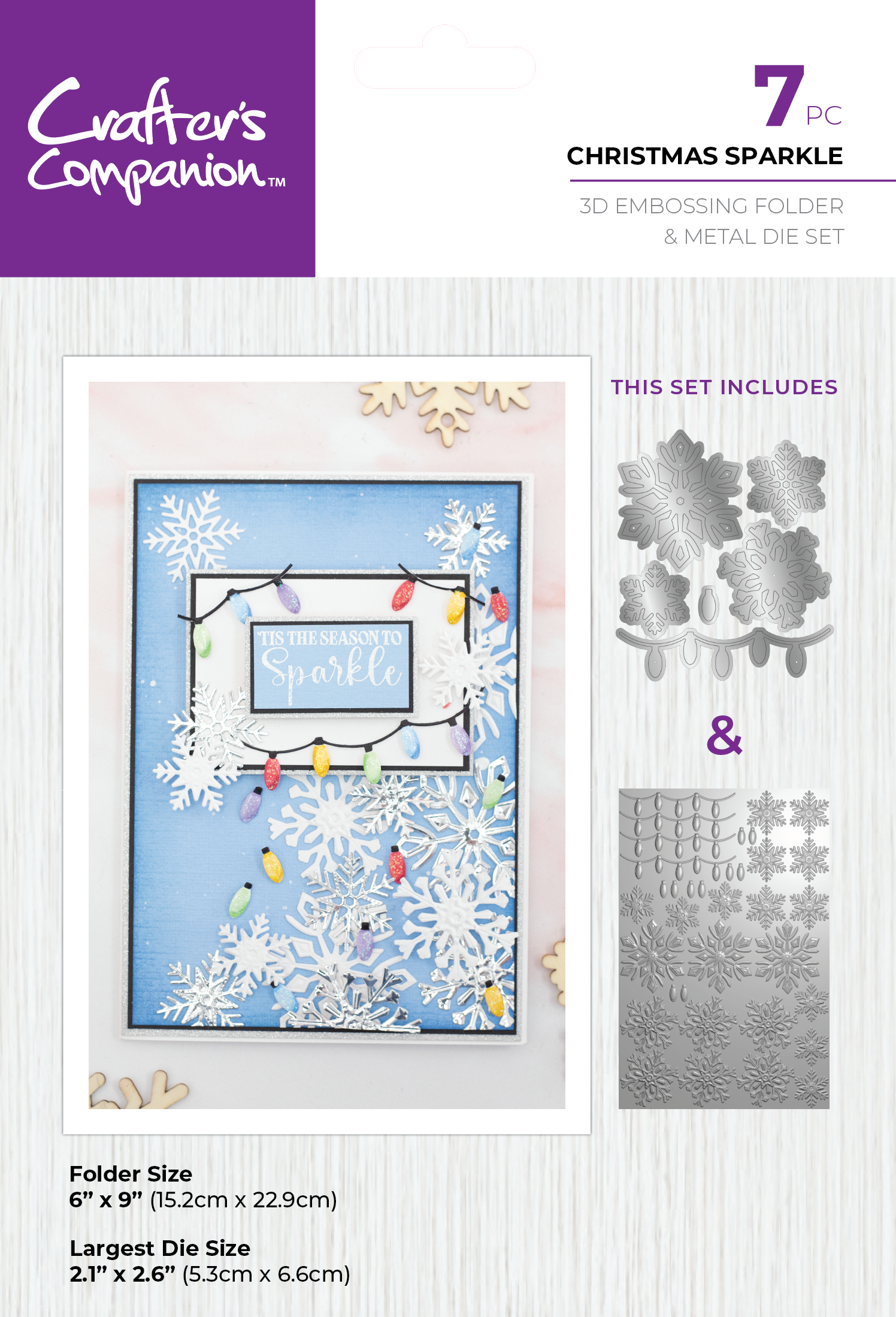 Crafter's Companion Christmas 3D Flowers Folders & Dies Collection