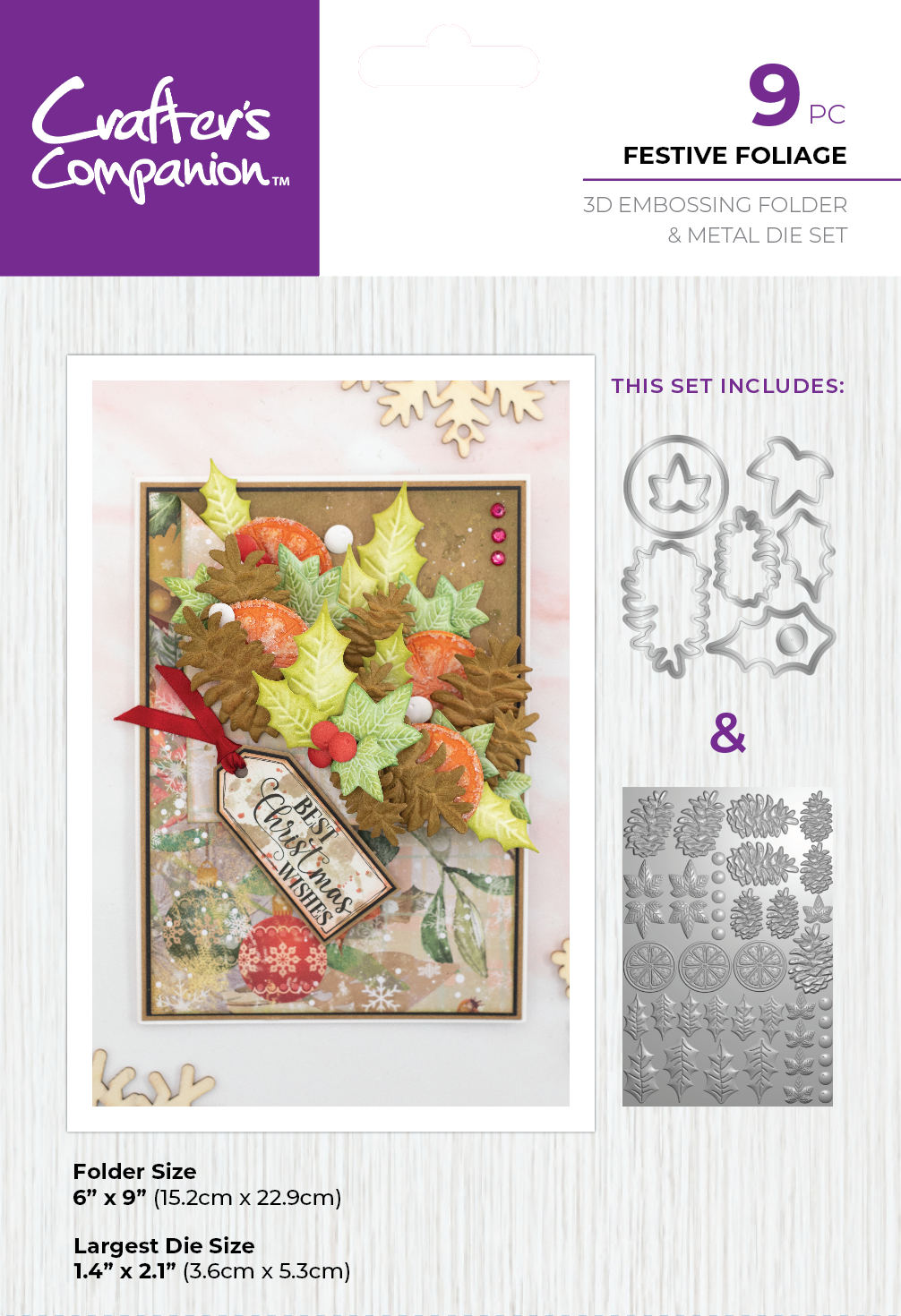 Crafter's Companion Christmas 3D Flowers Folders & Dies Collection