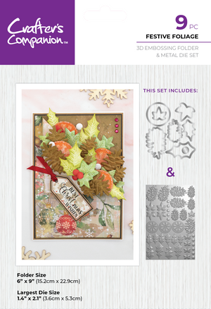 Crafter's Companion Christmas 3D Flowers Folders & Dies Collection