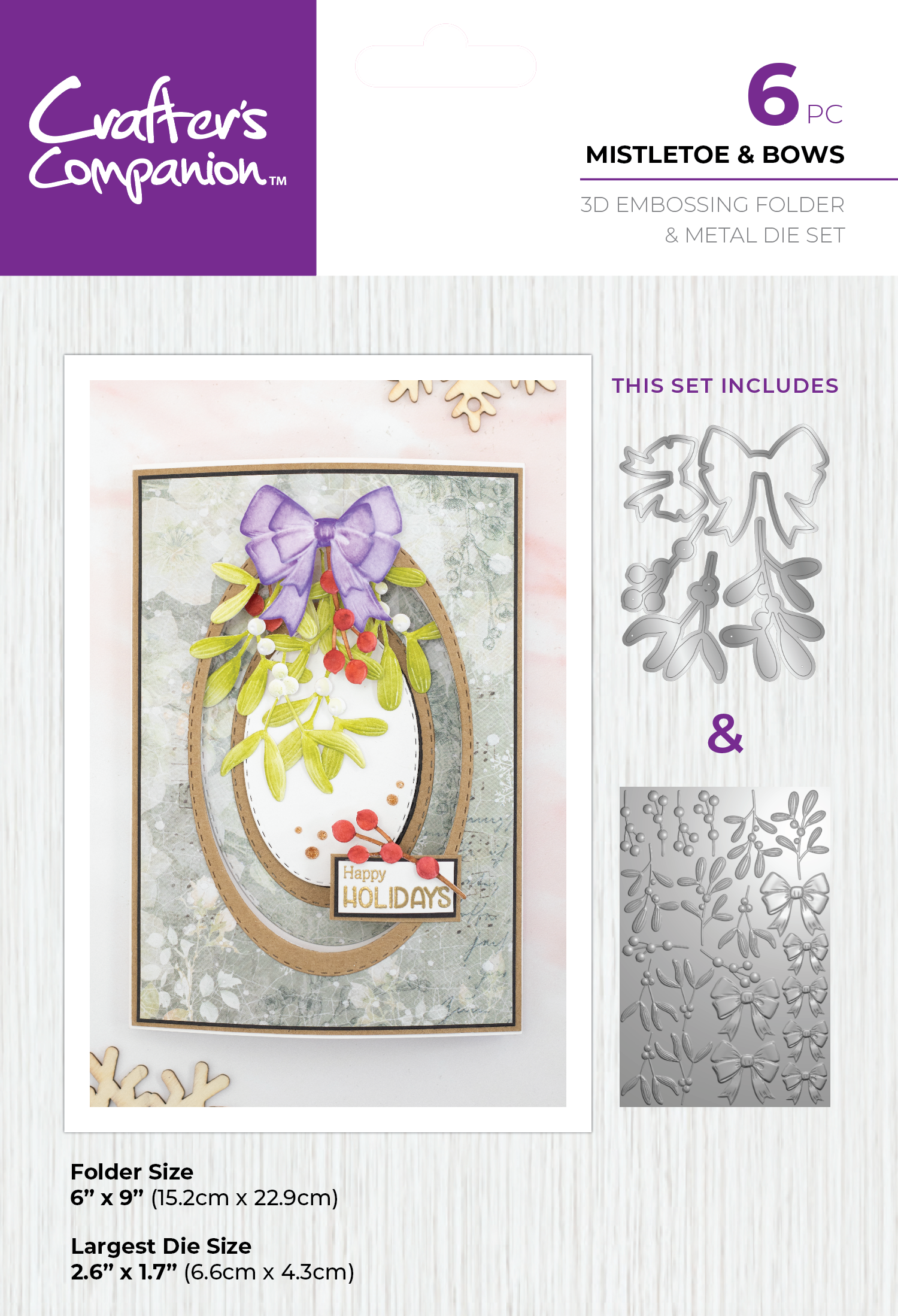 Crafter's Companion Christmas 3D Flowers Folders & Dies Collection