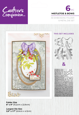 Crafter's Companion Christmas 3D Flowers Folders & Dies Collection