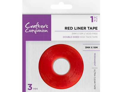 Crafter's Companion - Red Liner Double Sided Tape (3mm)