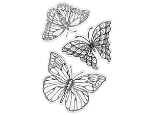 Crafter's Companion Clear Acrylic Stamp - Beautiful Butterflies