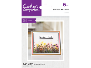 Crafter's Companion Clear Acrylic Stamp - Peaceful Meadow